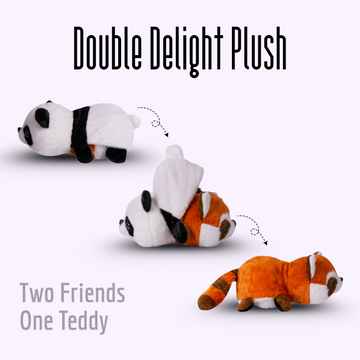 Mellow Hug Reversible Fox & Panda